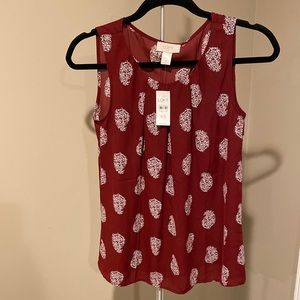 NWT Deep Red Blouse